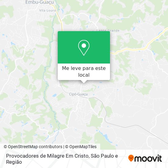 Provocadores de Milagre Em Cristo mapa