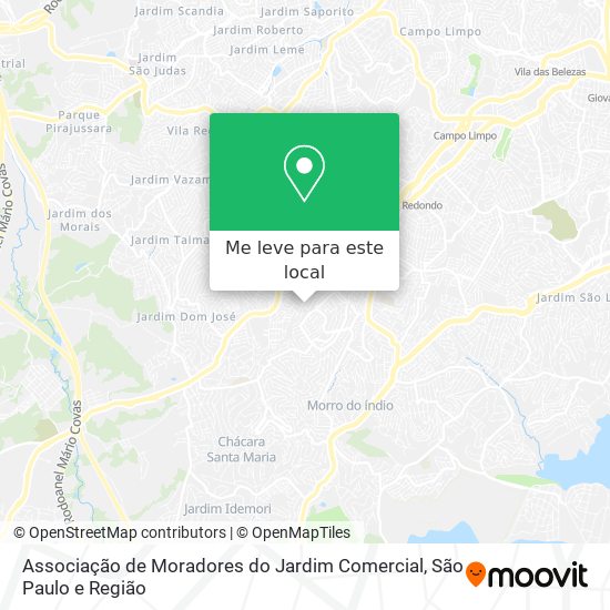 Associação de Moradores do Jardim Comercial mapa
