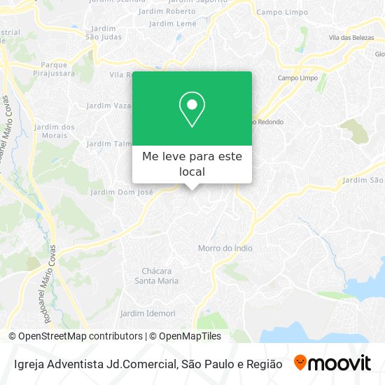 Igreja Adventista Jd.Comercial mapa
