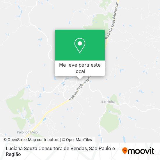 Luciana Souza Consultora de Vendas mapa