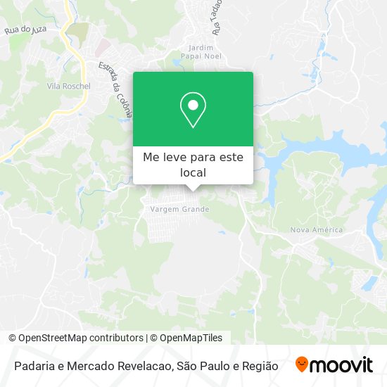 Padaria e Mercado Revelacao mapa