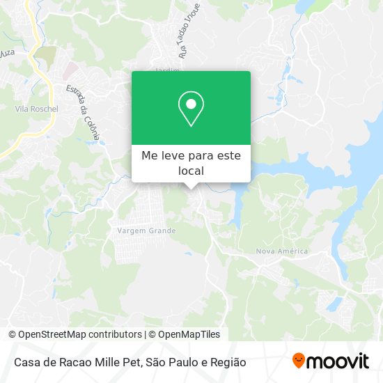 Casa de Racao Mille Pet mapa