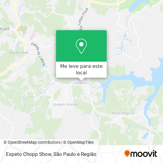 Espeto Chopp Show mapa