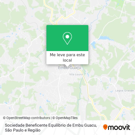 Sociedade Beneficente Equilibrio de Embu Guacu mapa