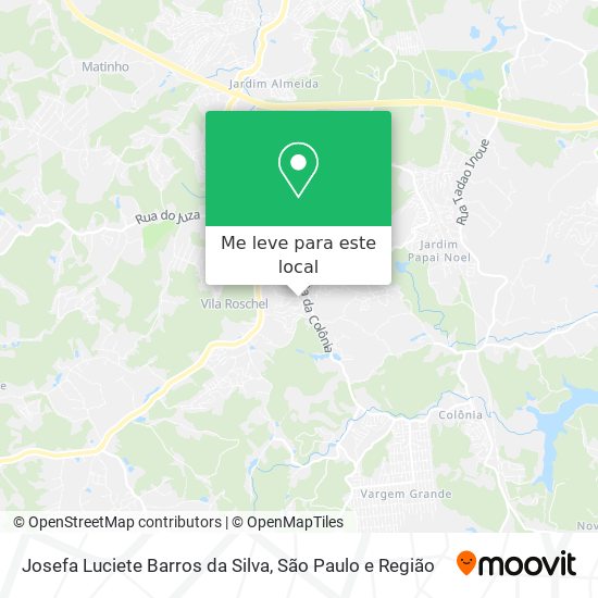 Josefa Luciete Barros da Silva mapa