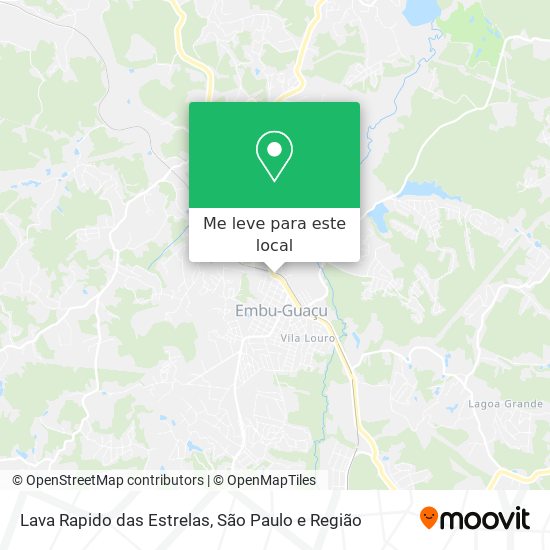 Lava Rapido das Estrelas mapa