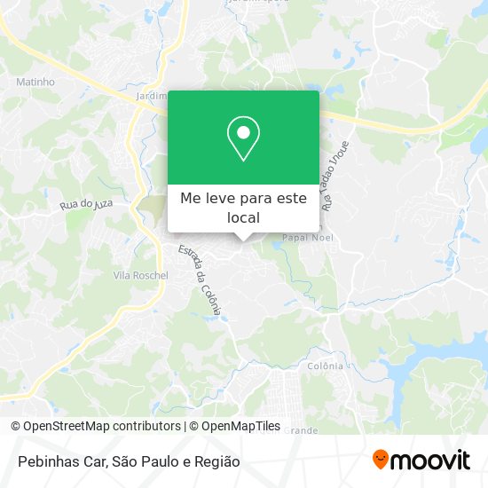 Pebinhas Car mapa