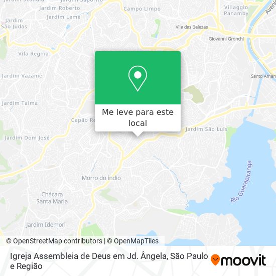 Igreja Assembleia de Deus em Jd. Ângela mapa