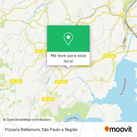 Pizzaria Bellamore mapa