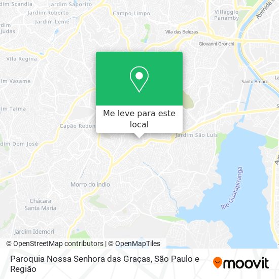 Paroquia Nossa Senhora das Graças mapa