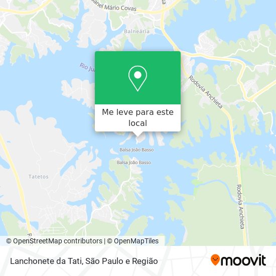 Lanchonete da Tati mapa