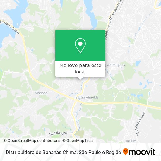 Distribuidora de Bananas Chima mapa