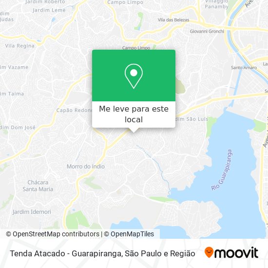 Tenda Atacado - Guarapiranga mapa