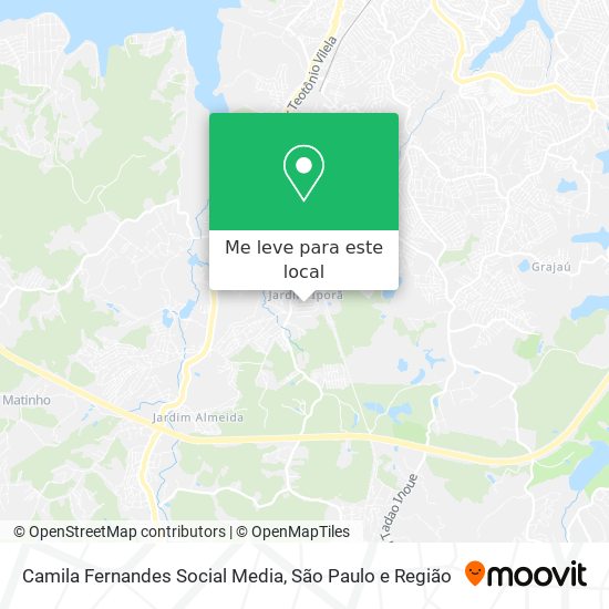 Camila Fernandes Social Media mapa