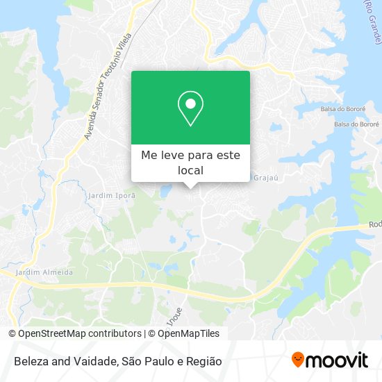 Beleza and Vaidade mapa
