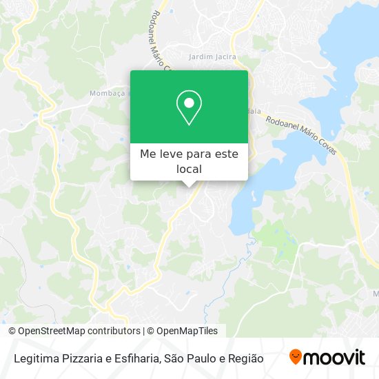 Legitima Pizzaria e Esfiharia mapa