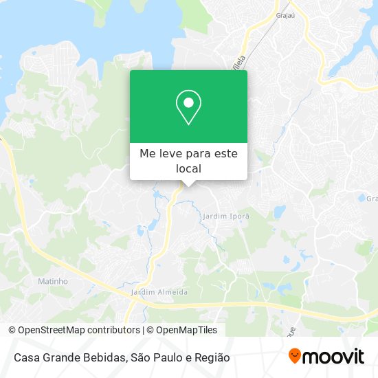 Casa Grande Bebidas mapa