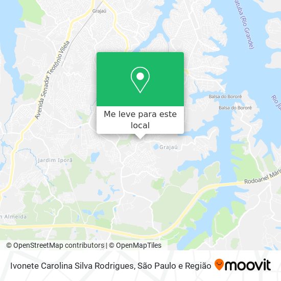 Ivonete Carolina Silva Rodrigues mapa