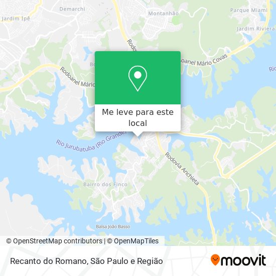 Recanto do Romano mapa