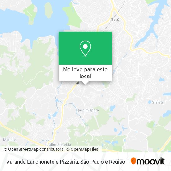 Varanda Lanchonete e Pizzaria mapa