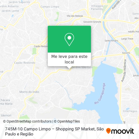 745M-10 Campo Limpo – Shopping SP Market mapa