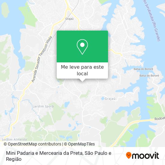 Mini Padaria e Mercearia da Preta mapa