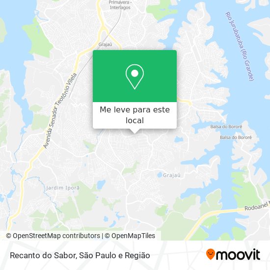 Recanto do Sabor mapa