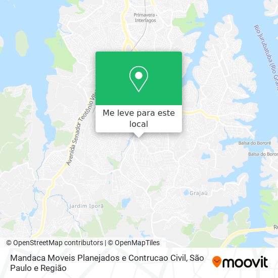 Mandaca Moveis Planejados e Contrucao Civil mapa