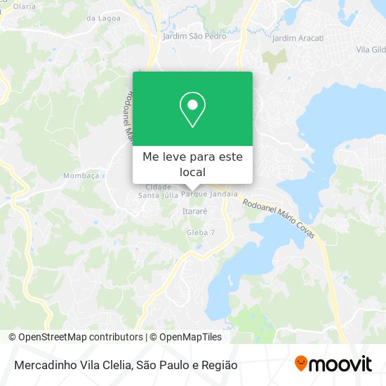 Mercadinho Vila Clelia mapa