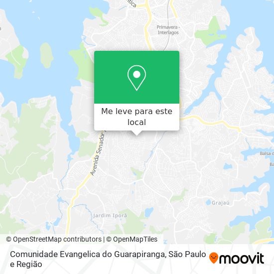 Comunidade Evangelica do Guarapiranga mapa