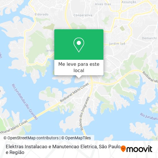 Elektras Instalacao e Manutencao Eletrica mapa