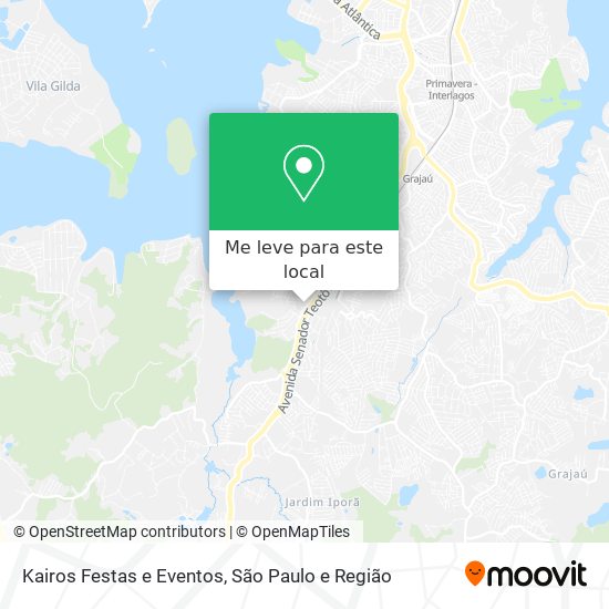 Kairos Festas e Eventos mapa