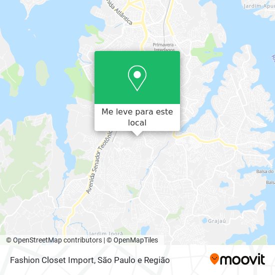 Fashion Closet Import mapa