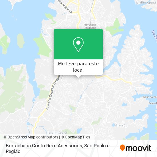 Borracharia Cristo Rei e Acessorios mapa