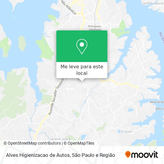 Alves Higienizacao de Autos mapa