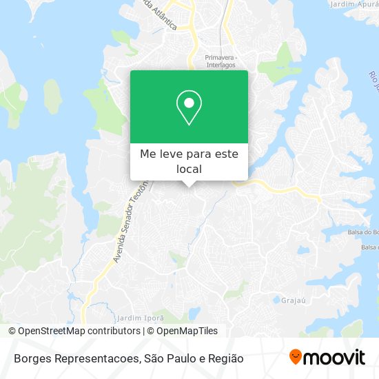 Borges Representacoes mapa