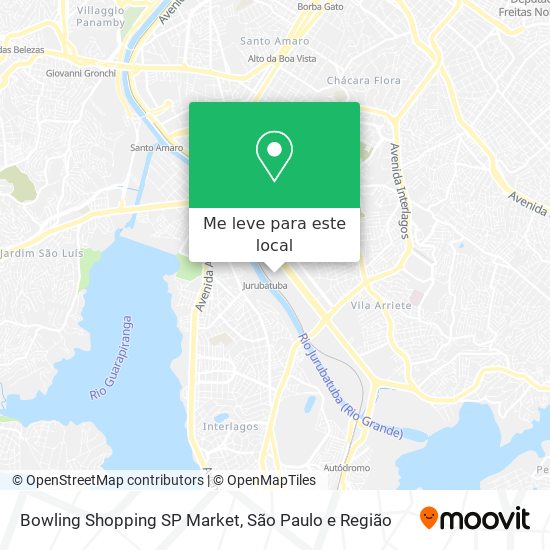 Bowling Shopping SP Market mapa