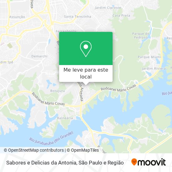 Sabores e Delicias da Antonia mapa
