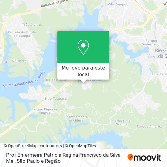 Prof Enfermeira Patricia Regina Francisco da Silva Mei mapa