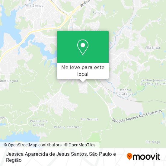 Jessica Aparecida de Jesus Santos mapa