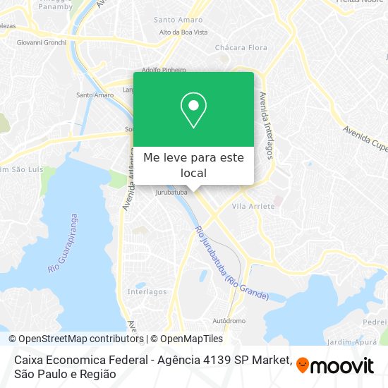 Caixa Economica Federal - Agência 4139 SP Market mapa