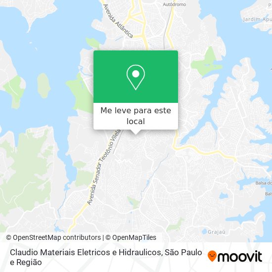 Claudio Materiais Eletricos e Hidraulicos mapa