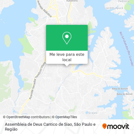 Assembleia de Deus Cantico de Siao mapa