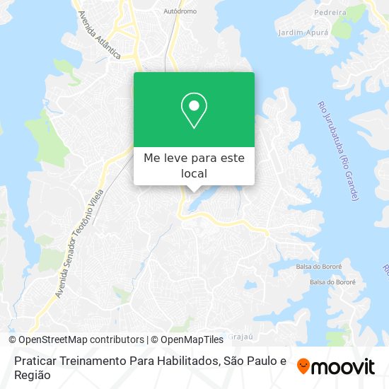 Praticar Treinamento Para Habilitados mapa