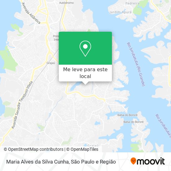 Maria Alves da Silva Cunha mapa
