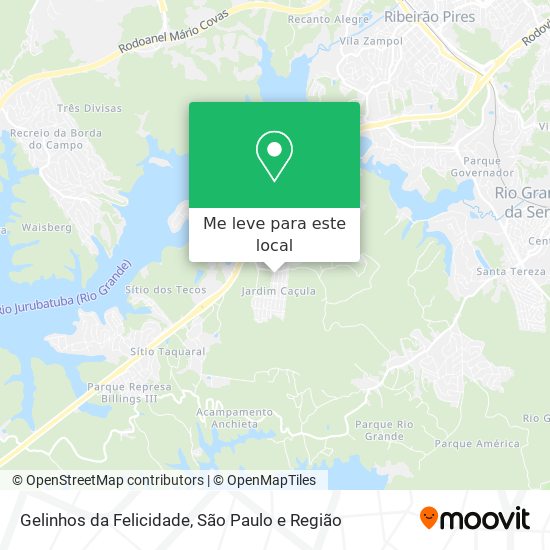 Gelinhos da Felicidade mapa