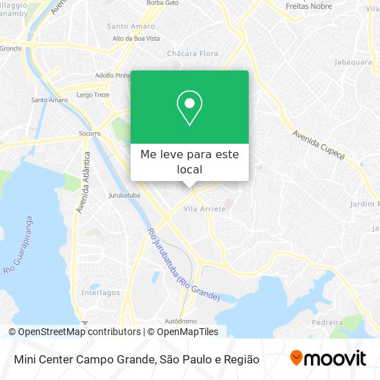 Mini Center Campo Grande mapa