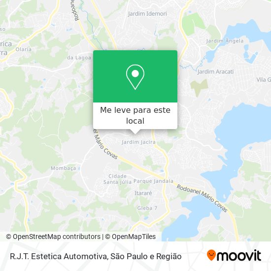 R.J.T. Estetica Automotiva mapa