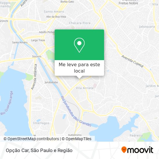 Opção Car mapa