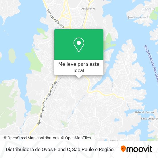 Distribuidora de Ovos F and C mapa